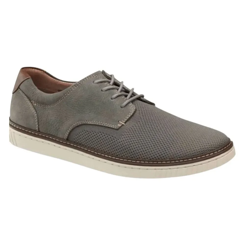 JOHNSTON & MURPHY Walden Mixed Media Oxfords In Graphite Grey Size 9M